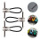 3Stk Professionelle Gitarren Patchkabel Silber Effektkabel Metall PVC 4