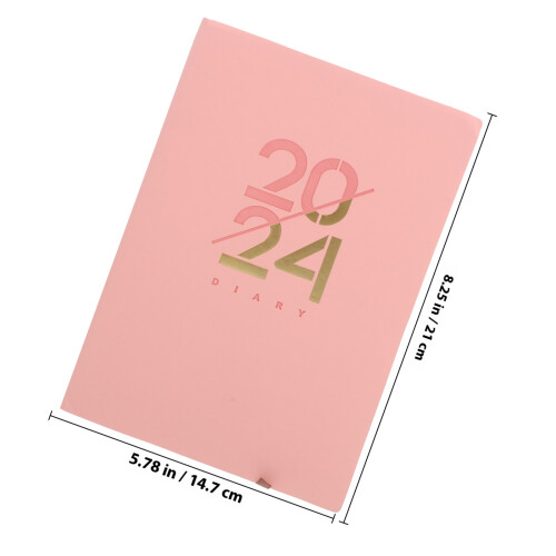 Organiseur 2024 Rose Épais Pour Usage Scolaire 1