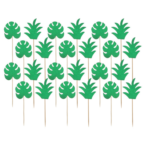 24 pcs cake toppers creative flags cheese design baking supplies