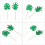 24 pcs cake toppers creative flags cheese design baking supplies 5