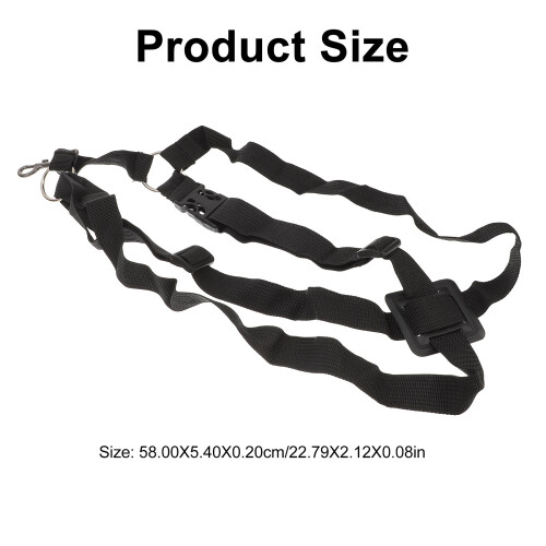 1Sangle De Remplacement Saxophone En Nylon Noir Ajustable 1