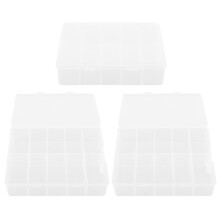3St Transparante Nagelstukjes Box PP Manicure Organizer Duurzaam
