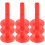 9Pcs Red Plastic Cymbal Sleeves Durable Drum Kit Cymbal Replacement 3