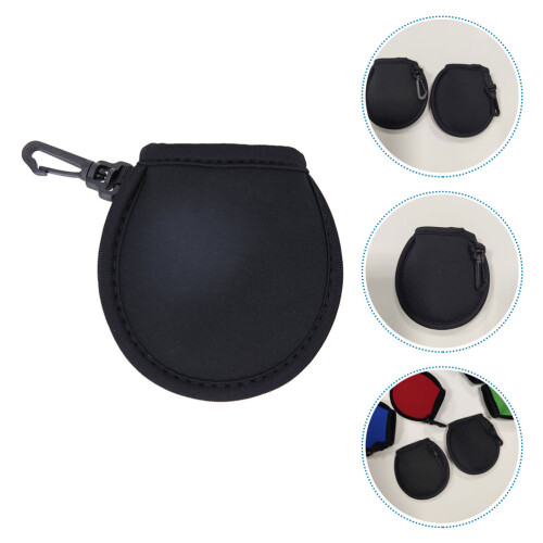 1Stk Robuste Golfs Pouch Schwarz Multifunktionaler Golfschutzbeutel 2