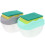 2Sets Kitchen Soap Dispenser with Sponge Holder PP Press Type 1