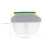 2Sets Kitchen Soap Dispenser with Sponge Holder PP Press Type 3