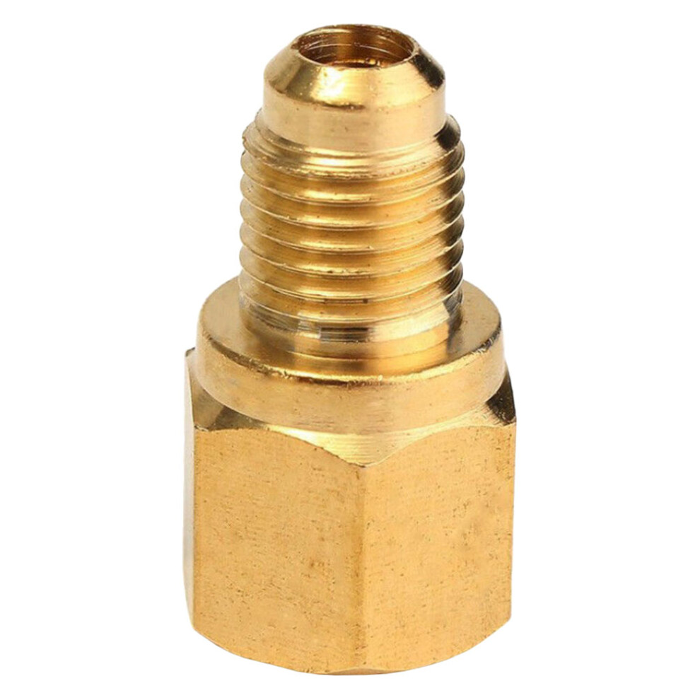 Brass Air Conditioning Adapter For Car Refrigerant Conversion Gold 3171083363898