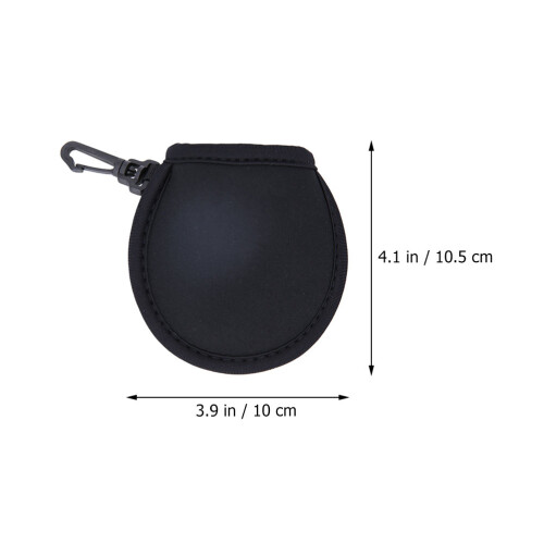 1Stk Robuste Golfs Pouch Schwarz Multifunktionaler Golfschutzbeutel 1