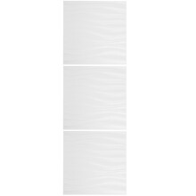 3Stk 3D Wandpaneele PVC Weiß Für Innenraum Deko Hotel Büro Wohnzimmer