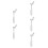 5Pcs Silver Alloy Ice Cream Machine Handle Parts Ergonomic Control Rod 9