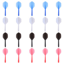 20Stk Kunststoff Flights Set Bunte Profi Darts Flügel Strapazierfähig