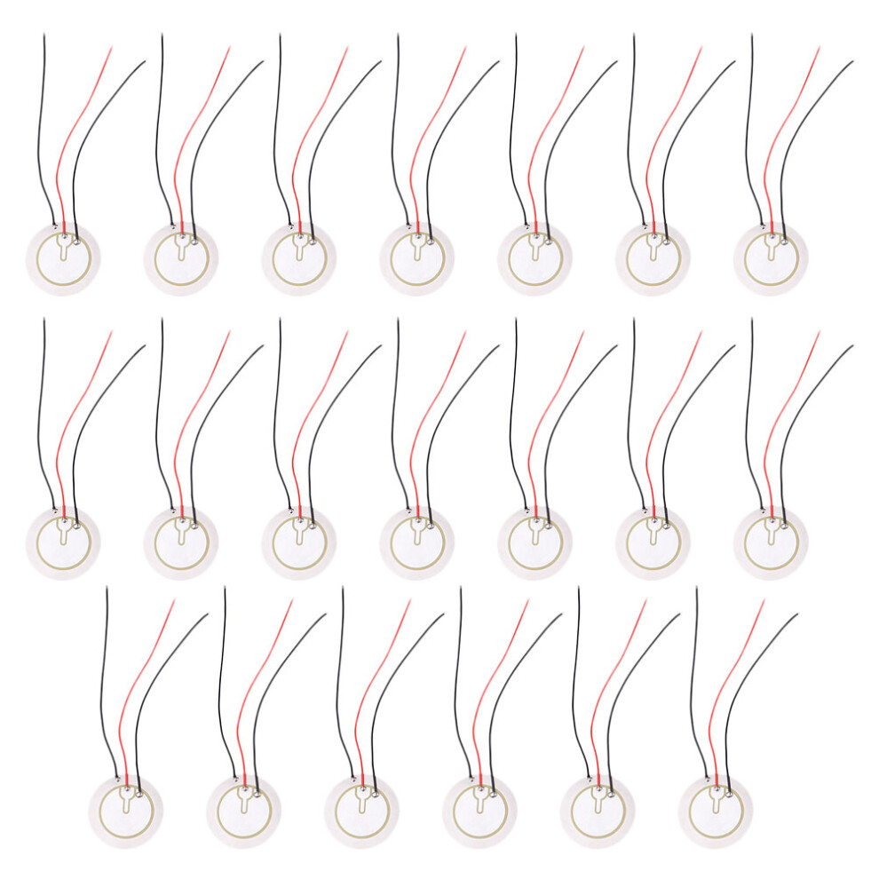 20Pcs Steel Piezo Buzzer For Electrical Products Silver Piezo Disc 3171083374511