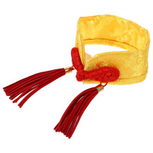 Gele Pet Bow Tie Collar Festieve Stijl