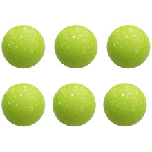 6Pcs Luminous Green Golf Balls Synthetic Rubber Outdoor Night Play