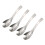 4Pcs Thick Stainless Steel Soup Spoons Silver Coffee Table Spoons 1