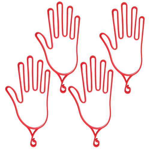 4Stk Golfhandschuh Trockenhalter Rot Glove Rack Formstabil 2