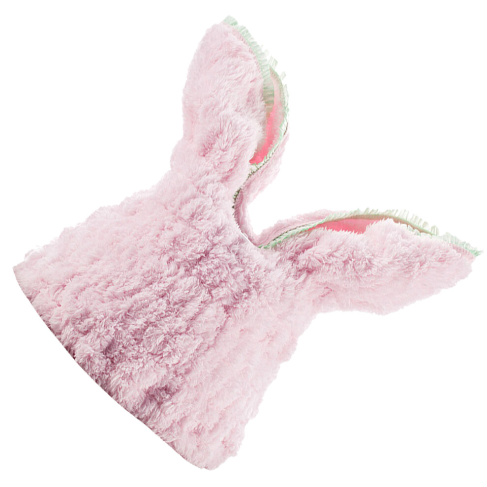 Artibetter Pink Lightweight Elastic Bathing Cap Shower Hair Protector