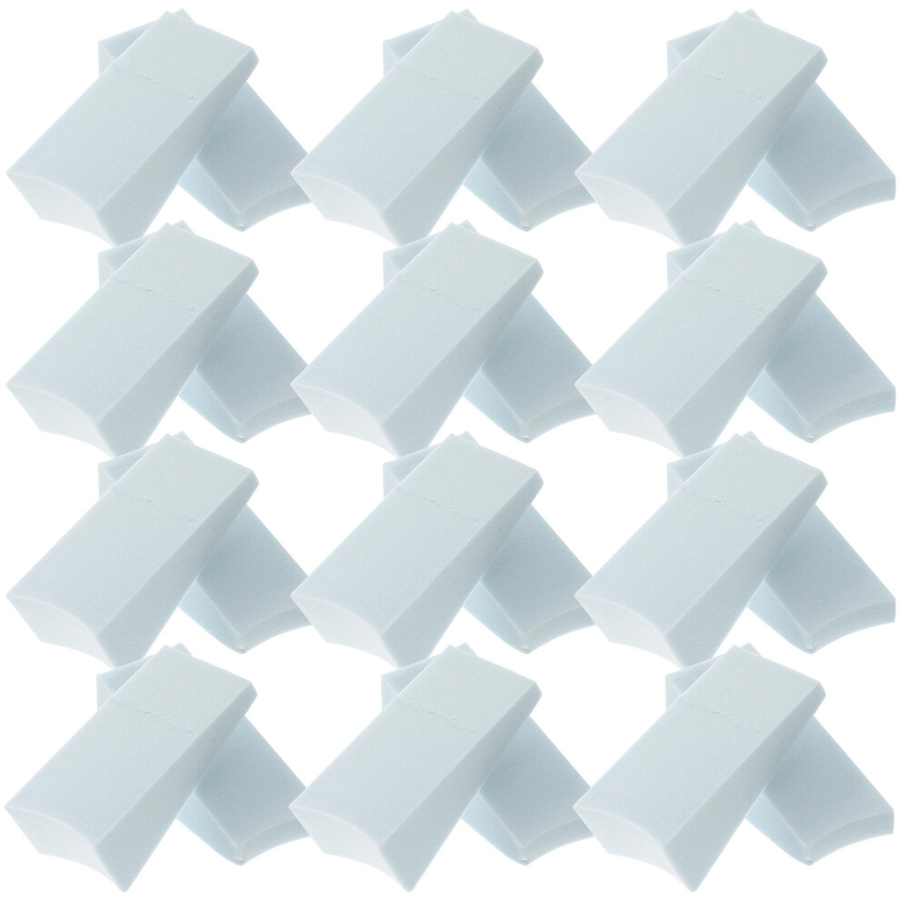 Artibetter Blue 24Pcs Gradient Nail Sponge Wedge Cosmetic Sponge For Manicure