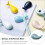 4Pcs Assorted Color Ceramic Whale Chopstick Rest Holder for Tableware 7