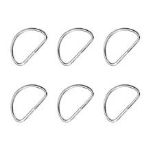 100Pièces Boucles D Robustes Argentées Pour Ceintures Sangles