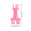 1Set Rosy Plastic Knitting Spool Loom for Sweaters Scarves Crafts Tool 9