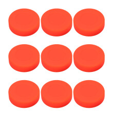 12Pcs Orange Rubber Ice Hockey Pucks Durable Bounce for Sports Use