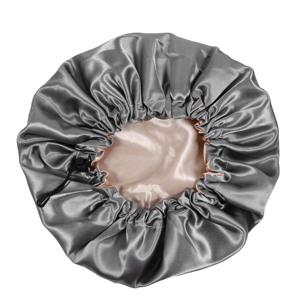 Iplusmile Adjustable Purple Satin Hair Bonnet Night Sleeping Cap For Women