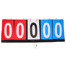 Portable Foosball Score Keeper Metal Flip Scoreboard for Sports