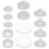 Raindrops  Earlobe Comfortable Clip On Earrings Painproof Gaskets 8