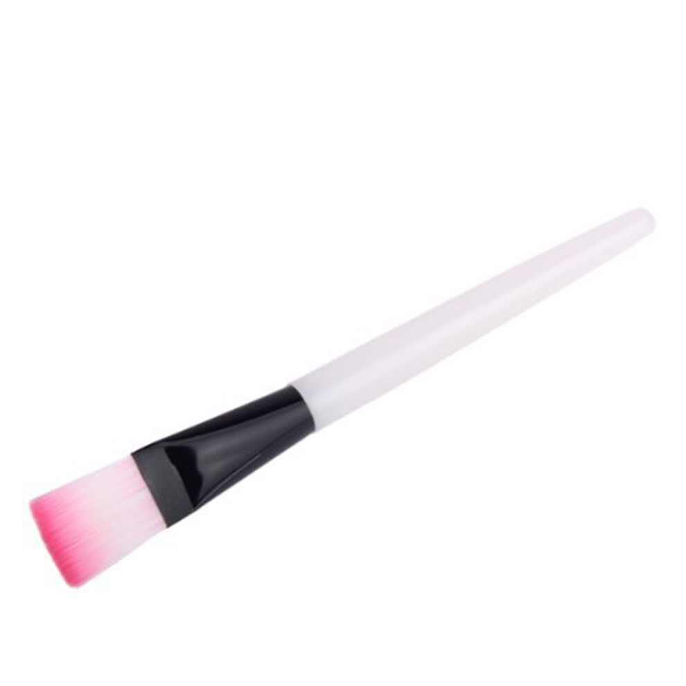 Vaguelly 10Pcs Makeup Clear Plastic Handle Facial Mud Mask Mini Brush