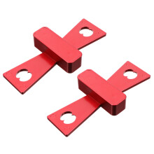2Pcs Carpentry Manual Scriber Red ABS Dovetail Marking Gauge