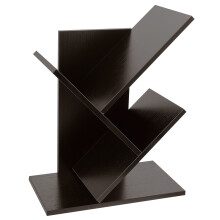 Coffee Wood Multi-Use Tree Shape Desk Shelf Vinyl Record Holder