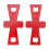 2Pcs Carpentry Manual Scriber Red ABS Dovetail Marking Gauge 2
