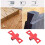 2Pcs Carpentry Manual Scriber Red ABS Dovetail Marking Gauge 10