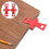 2Pcs Carpentry Manual Scriber Red ABS Dovetail Marking Gauge 3