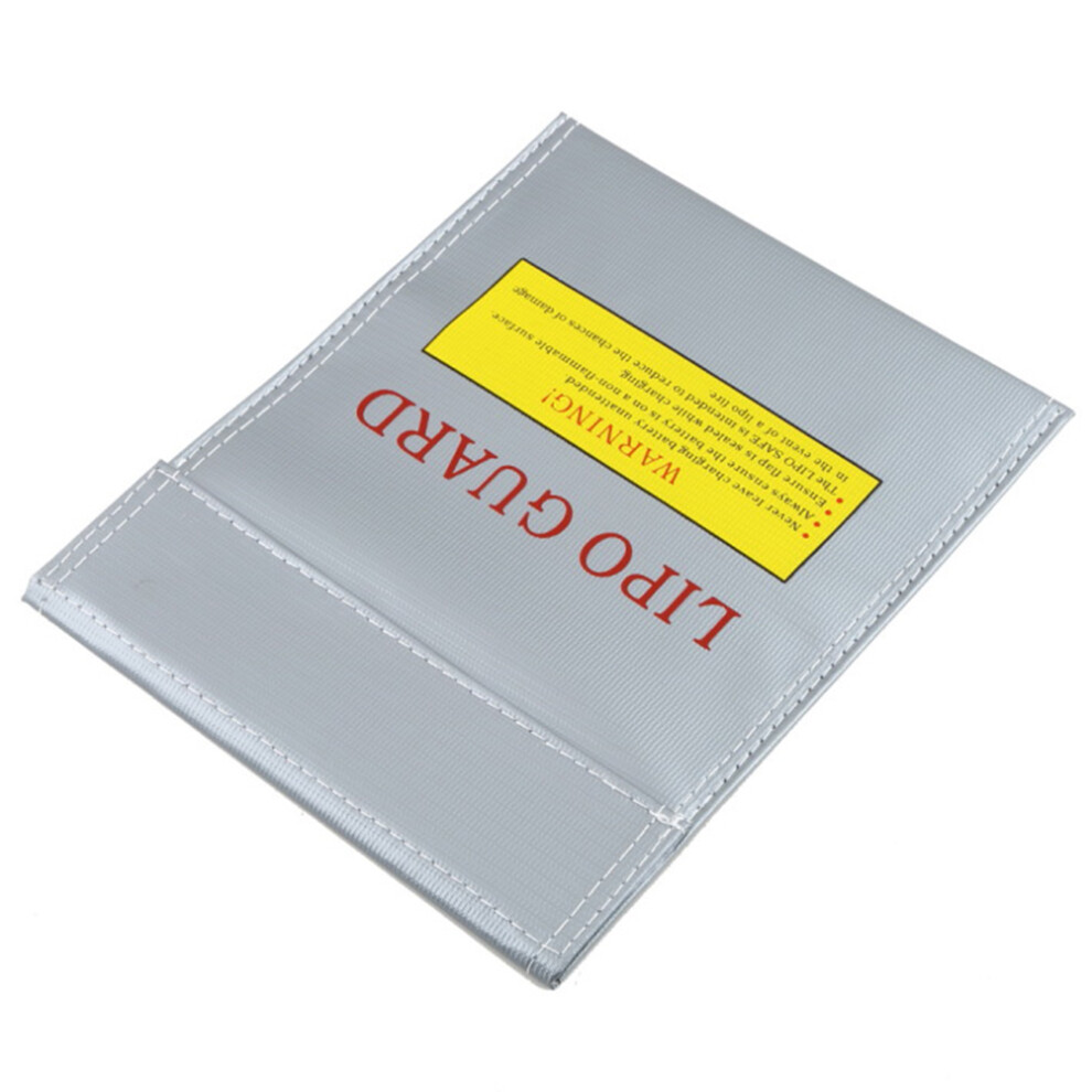 2Pcs Fireproof Lipo Battery Protective Bag For Safe Charging Use Grey 013798273433