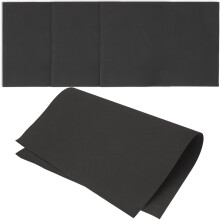 16Pcs Eva Board Sheets Black for DIY Crafts, Cosplay and Model Making