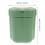 Convenient Green Plastic Trash Bin for Office Bedside Desktop Use 2