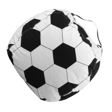Creative Stuffed Animal Storage Bean Bag Chair Football Pattern