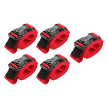 5St Duurzame Nylon Bindriemen Rood Voor Bagage En Vracht