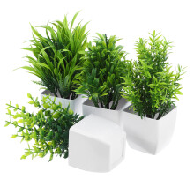 4Pcs Bonsai Artificial Verde Para Com Visual Natural