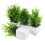 4Pcs Bonsai Artificial Verde Para Com Visual Natural 1