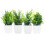 4Pcs Bonsai Artificial Verde Para Com Visual Natural 3