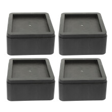 4Pcs ABS Bed Furniture Risers Adjustable Furniture Foot Pads Black
