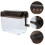 Grey ABS Manual Paper Shredder Portable Desktop Office Accessory 9