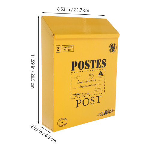 Briefkasten Briefkästen Für Haus Außen Orange Eisen 2