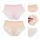 2Pcs Women Cotton Briefs Breathable Full Coverage Assorted Colors 2