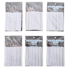 72Pcs Bike Wheel Spoke Reflective Tubes White ABS for Night Cycling