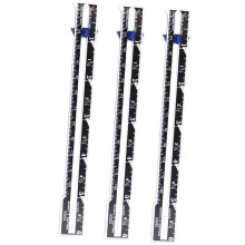 3Pcs Button Sewing Ruller Fixed Aluminum Plastic for Precise Measuring