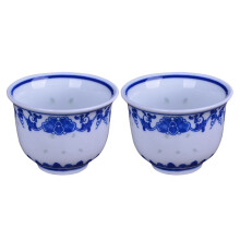 4Pcs Porcelain Kung Fu Tea Cups Vintage Chinese Style White Teaware